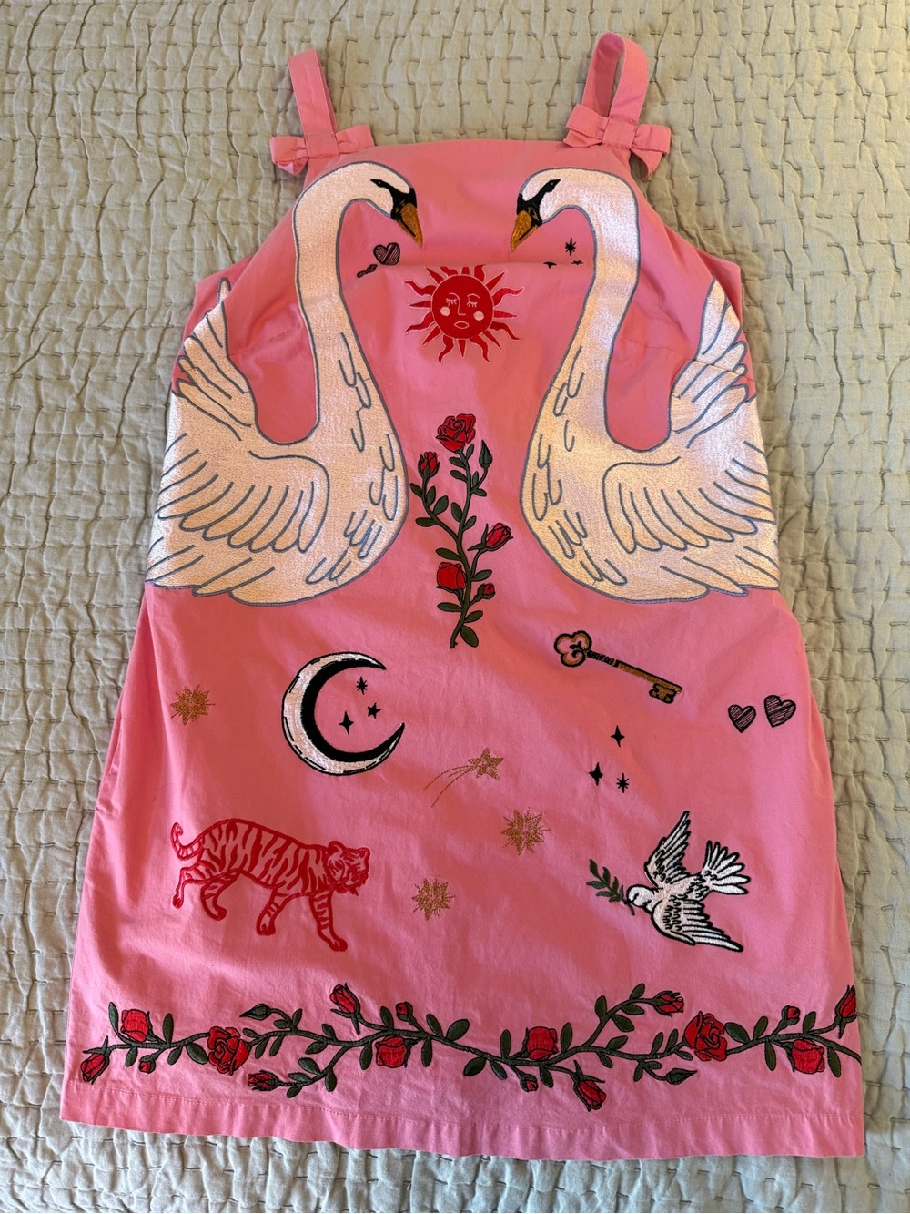 Anthropologie Embroidered Mini Shift Dress - Picture 7 of 14